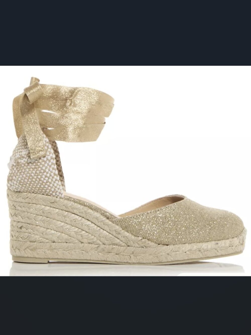 Castaner Carina Espadrille Wedges Oro Claro 39